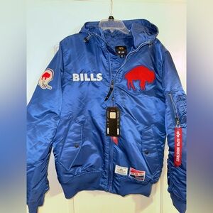 NWT BUFFALO BILLS Alpha Industries NEW ERA BOMBER JACKET